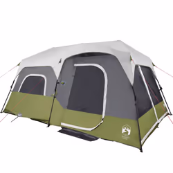 vidaXL Family Tent with LED 9-Person Lightweight Tent Light Blue Quick Release - Additional view 5