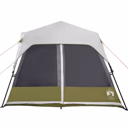 vidaXL Family Tent with LED 9-Person Lightweight Tent Light Blue Quick Release - Additional view 7