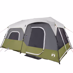 vidaXL Family Tent with LED 9-Person Camping Tent Light Green Quick Release - Additional view 5