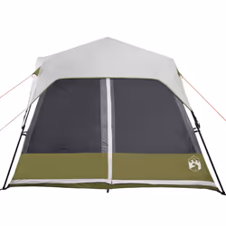 vidaXL Family Tent with LED 9-Person Camping Tent Light Green Quick Release - Additional view 7
