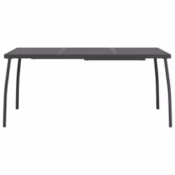vidaXL Garden Dining Set Outdoor Table and Chair Set Anthracite Metal Mesh - 165 cm table length/ 7 piece - Additional view 6