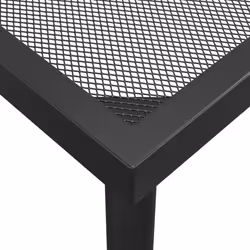 vidaXL Garden Dining Set Outdoor Table and Chair Set Anthracite Metal Mesh - 110 cm table length/ 5 piece - Additional view 7