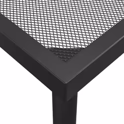 vidaXL Garden Dining Set Outdoor Table and Chair Set Anthracite Metal Mesh - 110 cm table length/ 7 piece - Additional view 7