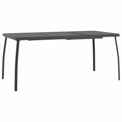 vidaXL Garden Dining Set Outdoor Table and Chair Set Anthracite Metal Mesh - 165 cm table length/ 9 piece - Additional view 5