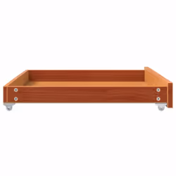 vidaXL Day Bed Drawers Under Bed Drawer Box 2 pcs Wax Brown Solid Wood Pine - Additional view 6