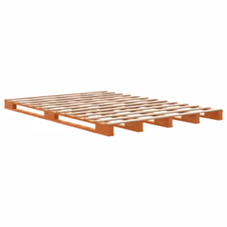 vidaXL Solid Wood Pine Bed Frame Wooden Bed Base Bedstead Mattress Foundation - 140 x 200 cm - Additional view 5