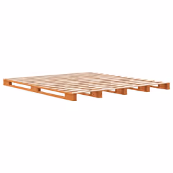 vidaXL Solid Wood Pine Bed Frame Wooden Bed Base Bedstead Mattress Foundation - 180 x 200 cm