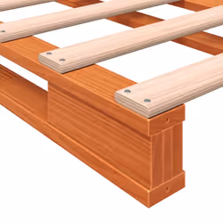 vidaXL Solid Wood Pine Bed Frame Wooden Bed Base Bedstead Mattress Foundation - 180 x 200 cm - Additional view 6