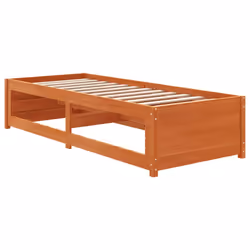 vidaXL Day Bed Sofa Bed Daybed Guest Bed Wax Brown 75x190 cm Solid Wood Pine - Additional view 5