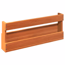 vidaXL Wall-mounted Shoe Racks Shoe Shelf 2 pcs Wax Brown Solid Wood Pine - Additional view 7