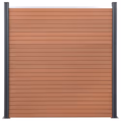 vidaXL Fence Panel Set Brown 180x186 cm WPC - Additional view 2