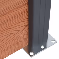 vidaXL Fence Panel Set Brown 180x186 cm WPC - Additional view 5