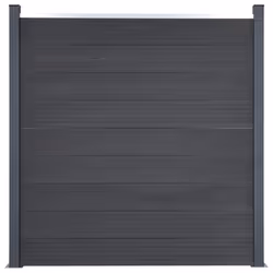 vidaXL Fence Panel Set Patio Fence Board Garden Fence Post Ending Bar WPC - grey, 526 x 186 cm