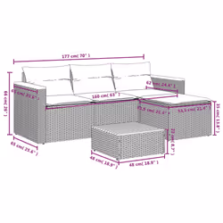 VidaXL 3213537 outdoor furniture set - Additional view 8