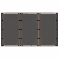vidaXL Garden Table with Wooden Top Coffee Table Outdoor End Table Poly Rattan - brown, 150 x 90 x 75 cm - Additional view 6
