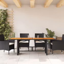 VidaXL 365600 outdoor table Black