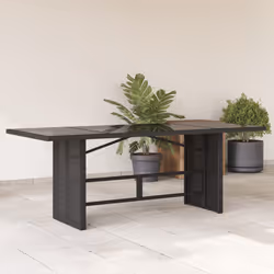 VidaXL 365602 outdoor table Black