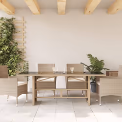 VidaXL 365605 outdoor table Beige