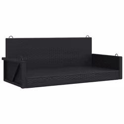 VidaXL 365625, Black, Rattan, Steel, 110 kg, Adults & Children