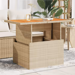 VidaXL 366065 outdoor table Beige