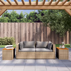 VidaXL 366069 outdoor table Beige, Brown