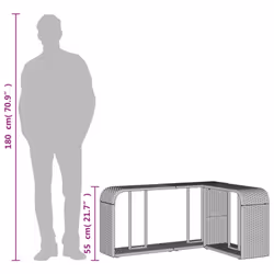 vidaXL Storage Shelves Storage Racks Display Shelves 2 pcs Grey Poly Rattan - Additional view 9