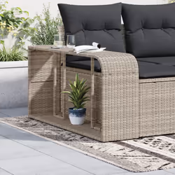 vidaXL Storage Shelves Display Storage Racks 2 pcs Light Grey Poly Rattan