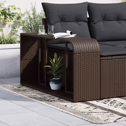 vidaXL Storage Shelves Storage Racks Display Shelves 2 pcs Brown Poly Rattan