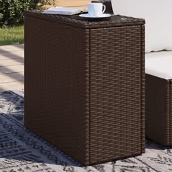 VidaXL 366214 outdoor table Black, Brown