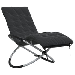VidaXL 3213545 outdoor chair Lounge Padded seat Steel, Textile Black