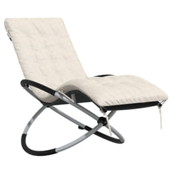VidaXL 3213546 outdoor chair Lounge Padded seat Steel, Textile Cream