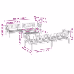 VidaXL 3209318 patio sofa - Additional view 7