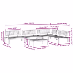 VidaXL 3209430 patio sofa - Additional view 8