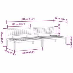 VidaXL 3209433 patio sofa - Additional view 7
