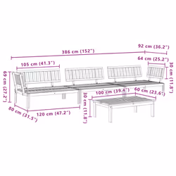 VidaXL 3209435 patio sofa - Additional view 8