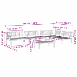 VidaXL 3209438 patio sofa - Additional view 8