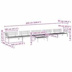 VidaXL 3209443 patio sofa - Additional view 8