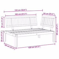 VidaXL 365844 patio sofa - Additional view 8