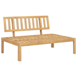 vidaXL Garden Table Outdoor Table Patio Side Coffee Table Solid Wood Acacia - light brown, middle sofa
