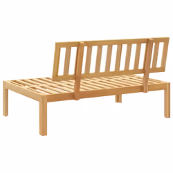 vidaXL Garden Table Outdoor Table Patio Side Coffee Table Solid Wood Acacia - light brown, middle sofa - Additional view 4