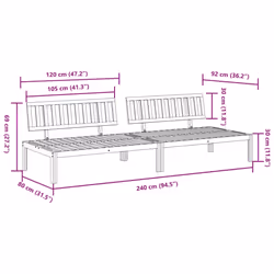 VidaXL 365852 patio sofa - Additional view 7
