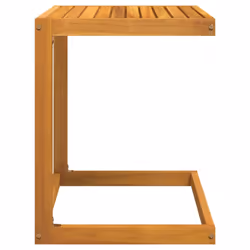 vidaXL C Table Outdoor End Table C Shaped Laptop Side Table Solid Wood Acacia - Additional view 4