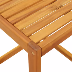 vidaXL C Table Outdoor End Table C Shaped Laptop Side Table Solid Wood Acacia - Additional view 7