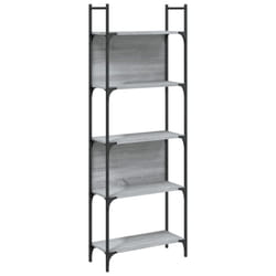 vidaXL Bookshelf Bookcase Storage Cabinet Shelving Unit Rack Engineered Wood - grey sonoma, 60.5 x 24 x 166.5 cm