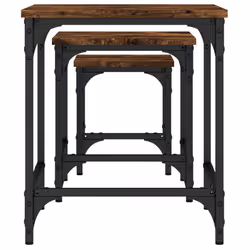 vidaXL Nesting Coffee Tables Nesting Table Side Table 3 pcs Engineered Wood - smoked oak - Additional view 5