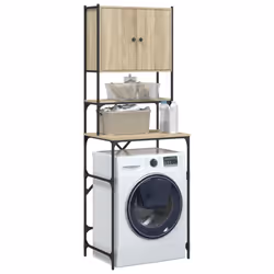 vidaXL Washing Machine Cabinet Laundry Room Cabinet Shelf Engineered Wood - sonoma oak - Additional view 4