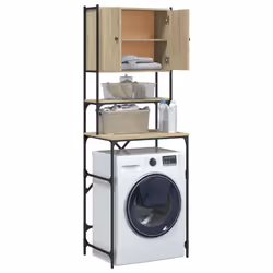 vidaXL Washing Machine Cabinet Laundry Room Cabinet Shelf Engineered Wood - sonoma oak - Additional view 5