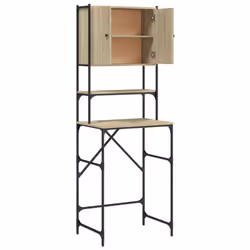 vidaXL Washing Machine Cabinet Laundry Room Cabinet Shelf Engineered Wood - sonoma oak - Additional view 6