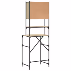 vidaXL Washing Machine Cabinet Laundry Room Cabinet Shelf Engineered Wood - sonoma oak - Additional view 9
