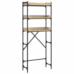 vidaXL Washing Machine Shelf Laundry Room Cabinet Toilet Rack Engineered Wood - sonoma oak